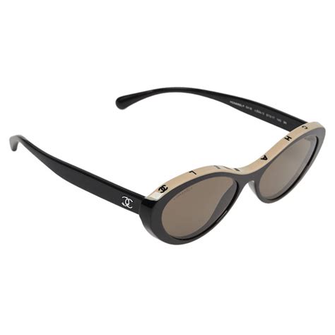 chanel black /brown 5416 cat-eye sunglasses|CHANEL Sunglasses: Cat Eye Sunglasses, nylon — Fashion.